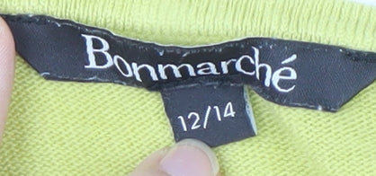 Bonmarché Women's Yellow Pullover Jumper Size 12/14