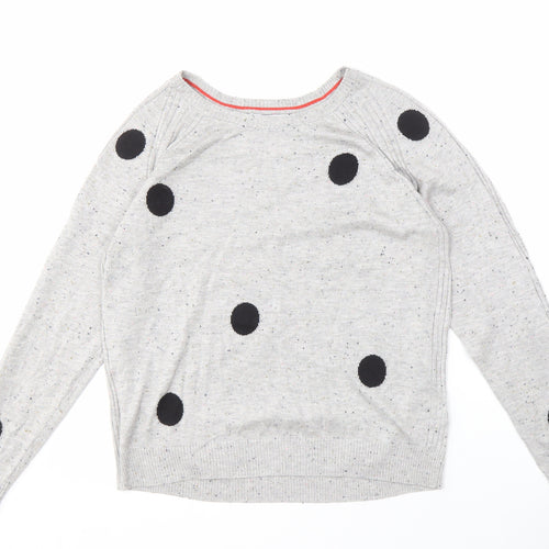 Next Women's Grey Polka Dot Pullover Jumper M