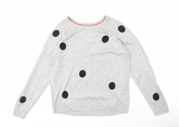 Next Women's Grey Polka Dot Pullover Jumper M