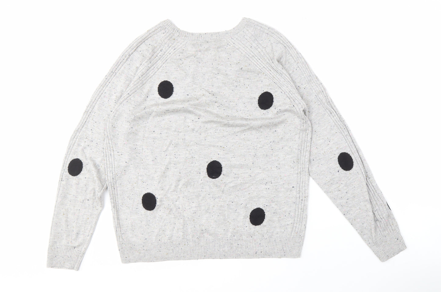Next Women's Grey Polka Dot Pullover Jumper M