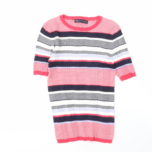 Marks and Spencer Women's Multicoloured Striped Top, Size 8