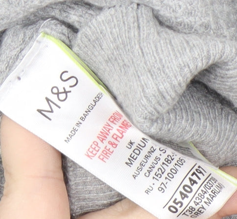 Marks and Spencer Women's Grey Hooded Lightweight Hoodie