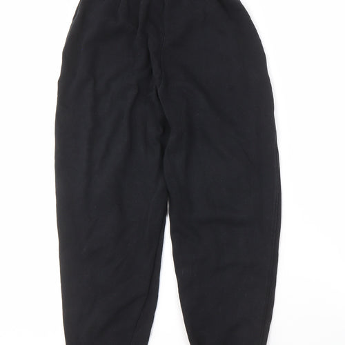 Bershka Black Women's Jogger Trousers XS, Elastic Waist