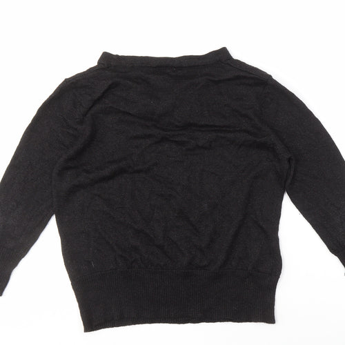 XISS COLLECTION Women's Black XL Cowl Neck Jumper