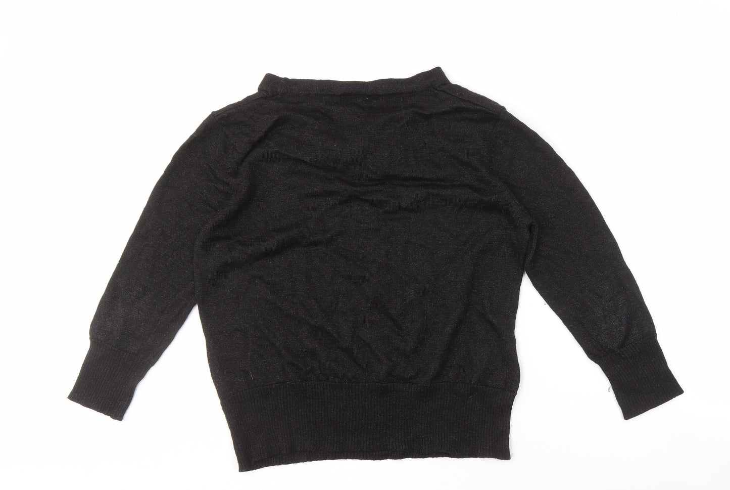 XISS COLLECTION Women's Black XL Cowl Neck Jumper