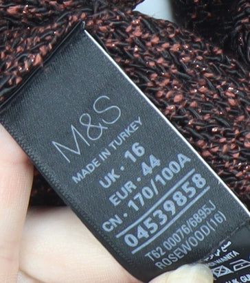 Marks and Spencer Women's Brown Cardigan Size 16
