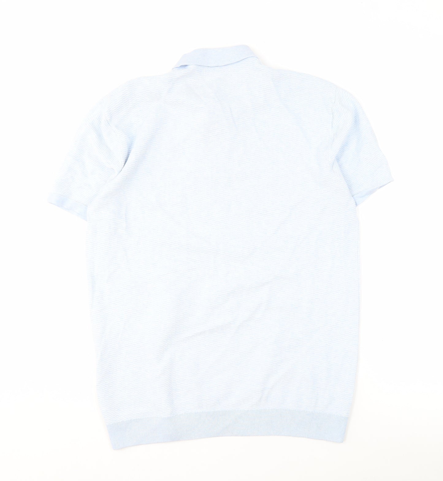 Next Men's XL Blue Polo Short Sleeve Cotton Casual