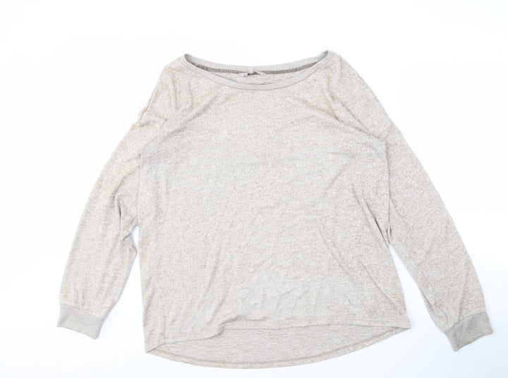 Next Women's Beige Boat Neck Jumper Size 14