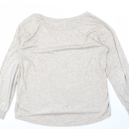 Next Women's Beige Boat Neck Jumper Size 14