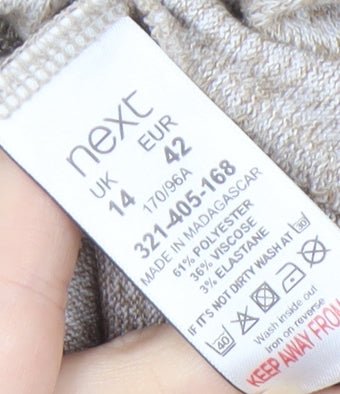 Next Women's Beige Boat Neck Jumper Size 14