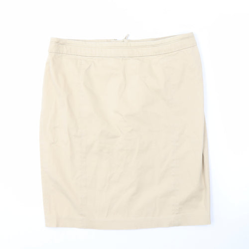 H&M Women's Beige Pencil Skirt, Size 14, Casual Wear