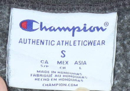 Champion Men's Grey 1/4 Zip University Sweatshirt