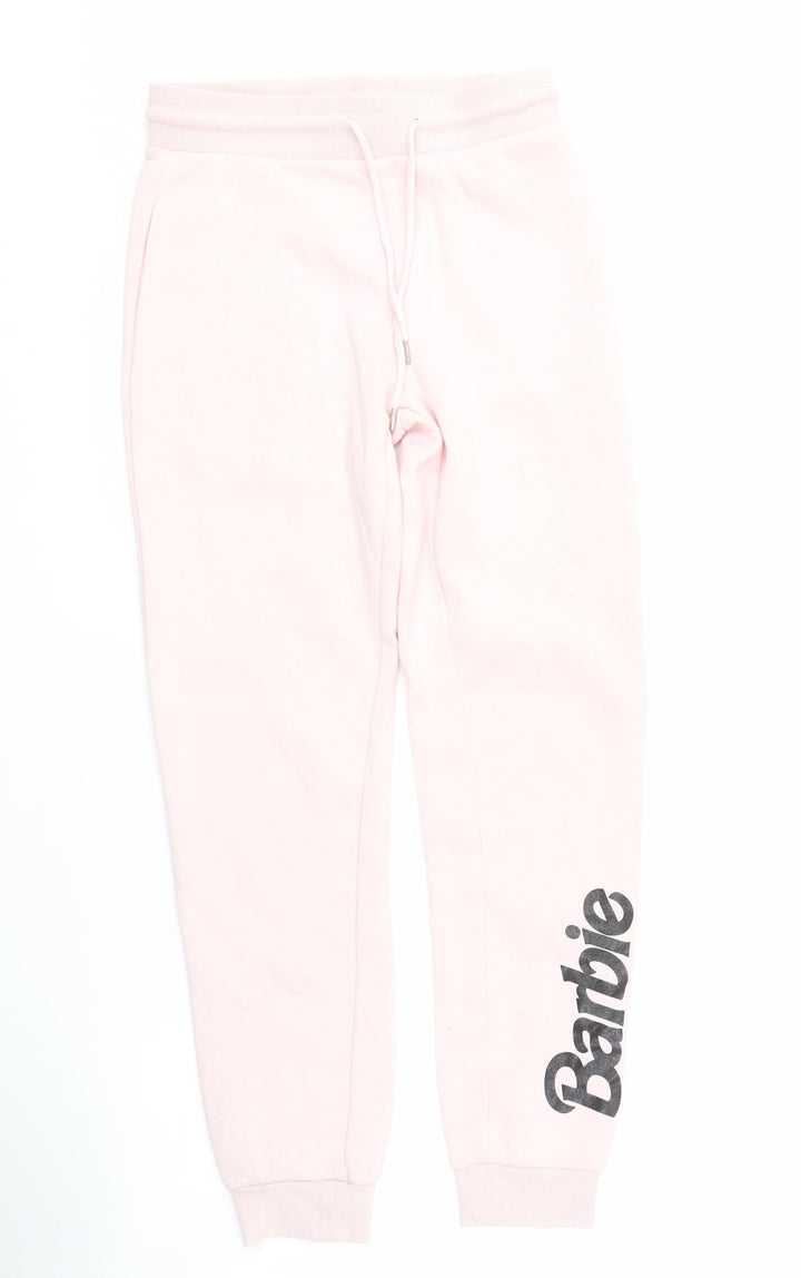 Barbie Girls Pink Jogger Trousers XS - New With Tags