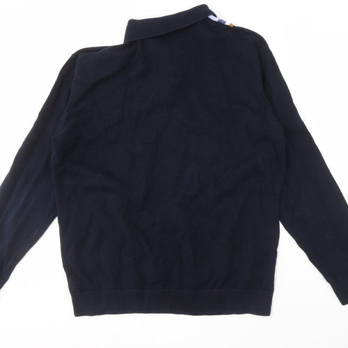 Next Men's Blue Striped XL Pullover Jumper