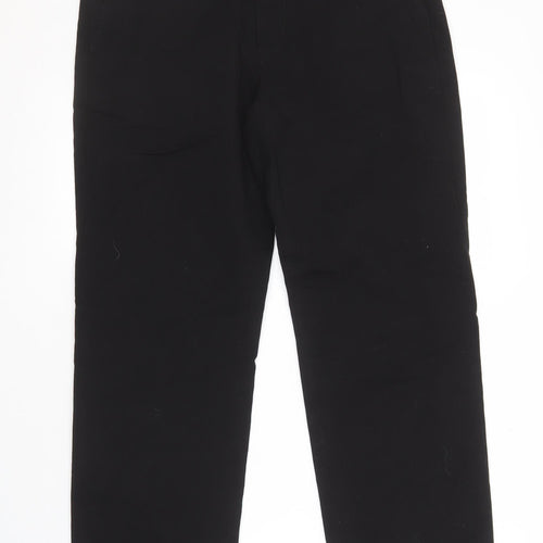 Marks and Spencer Men's Black Chino Trousers, Regular Fit, Size 32