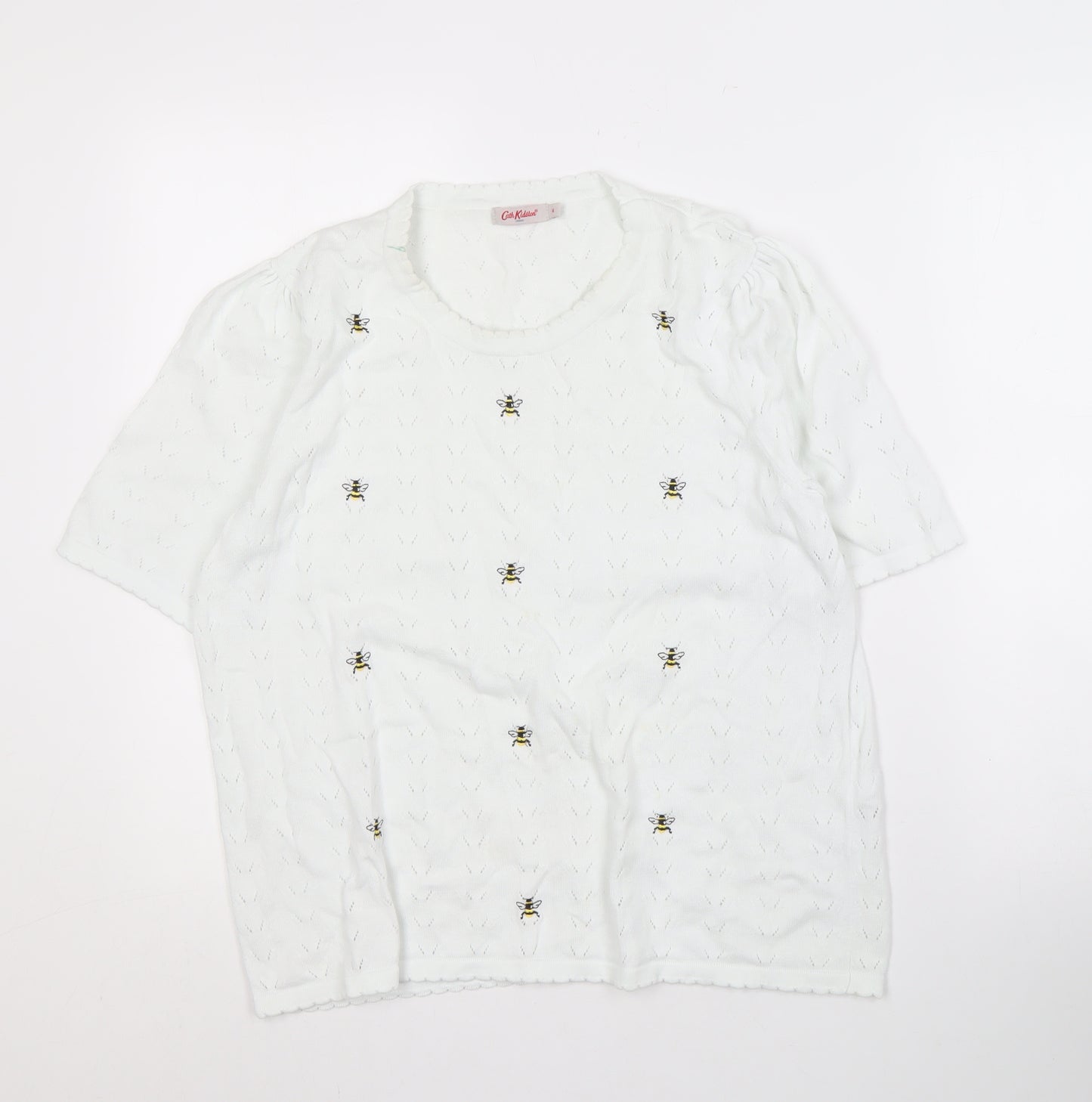 Cath Kidston Women's White M Bee Knit Pullover
