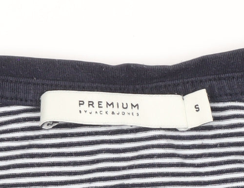 Jack & Jones Men's Multicoloured Striped T-Shirt S