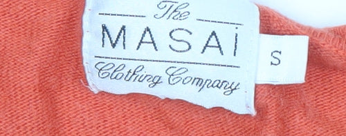 The Masai Women's Orange Scoop Neck Pullover S