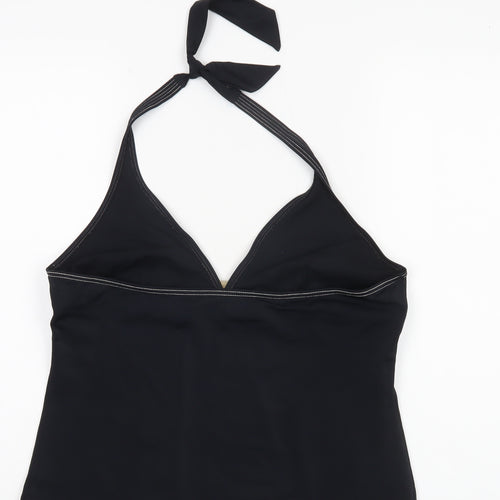 Riviera Women's Black Halter Bralette Swim Top Size 18