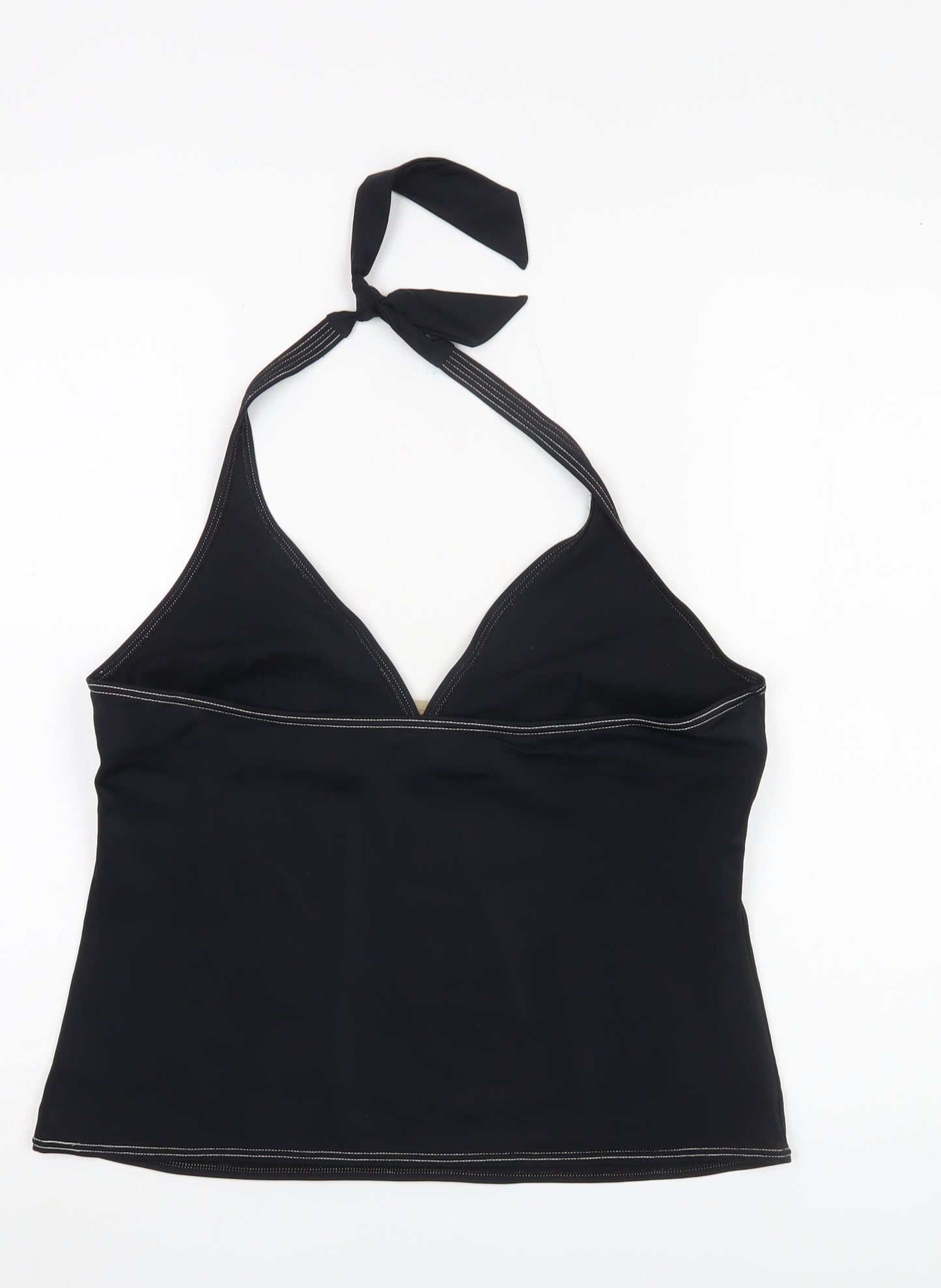 Riviera Women's Black Halter Bralette Swim Top Size 18