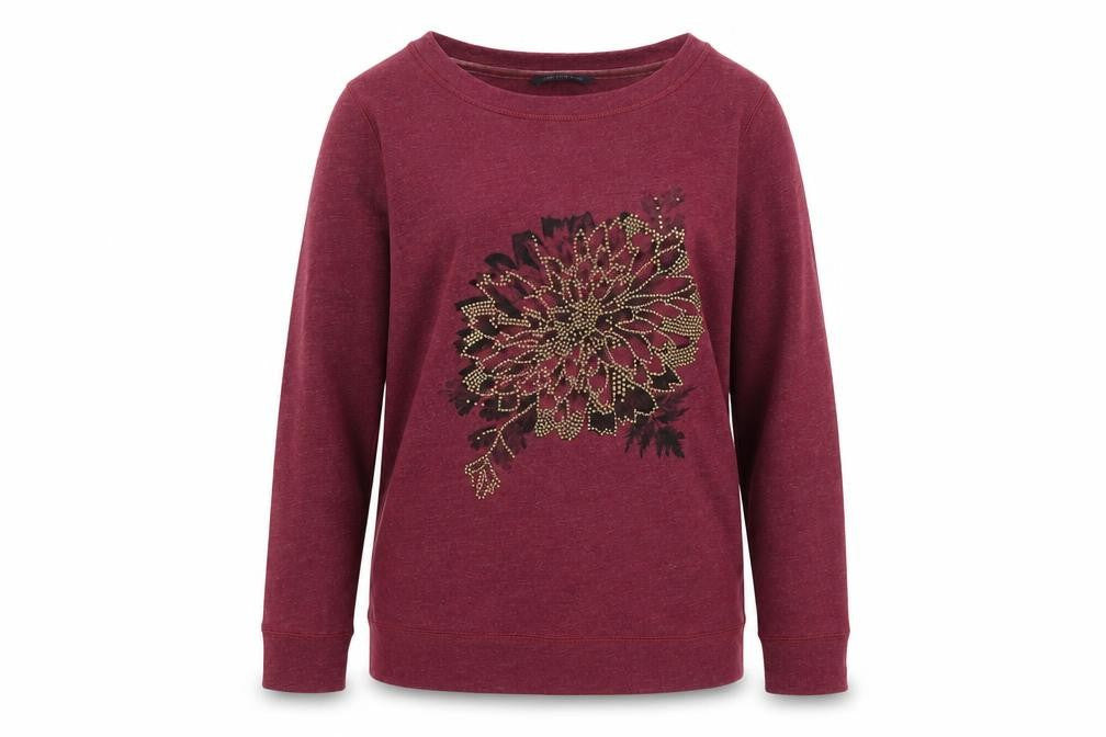 Front view of Marks & Spencer Women’s Red Pullover Sweatshirt, size UK 10