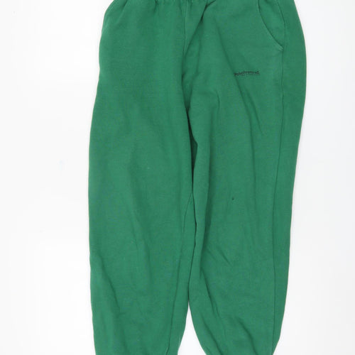 Pull&Bear Women's Green Jogger Trousers - 2XS