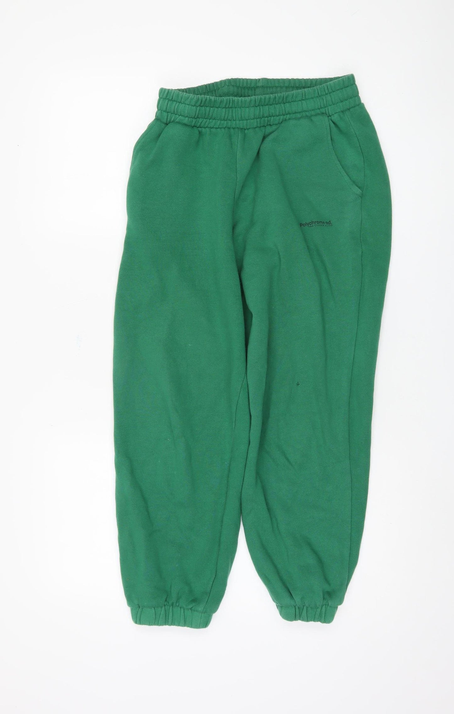 Pull&Bear Women's Green Jogger Trousers - 2XS