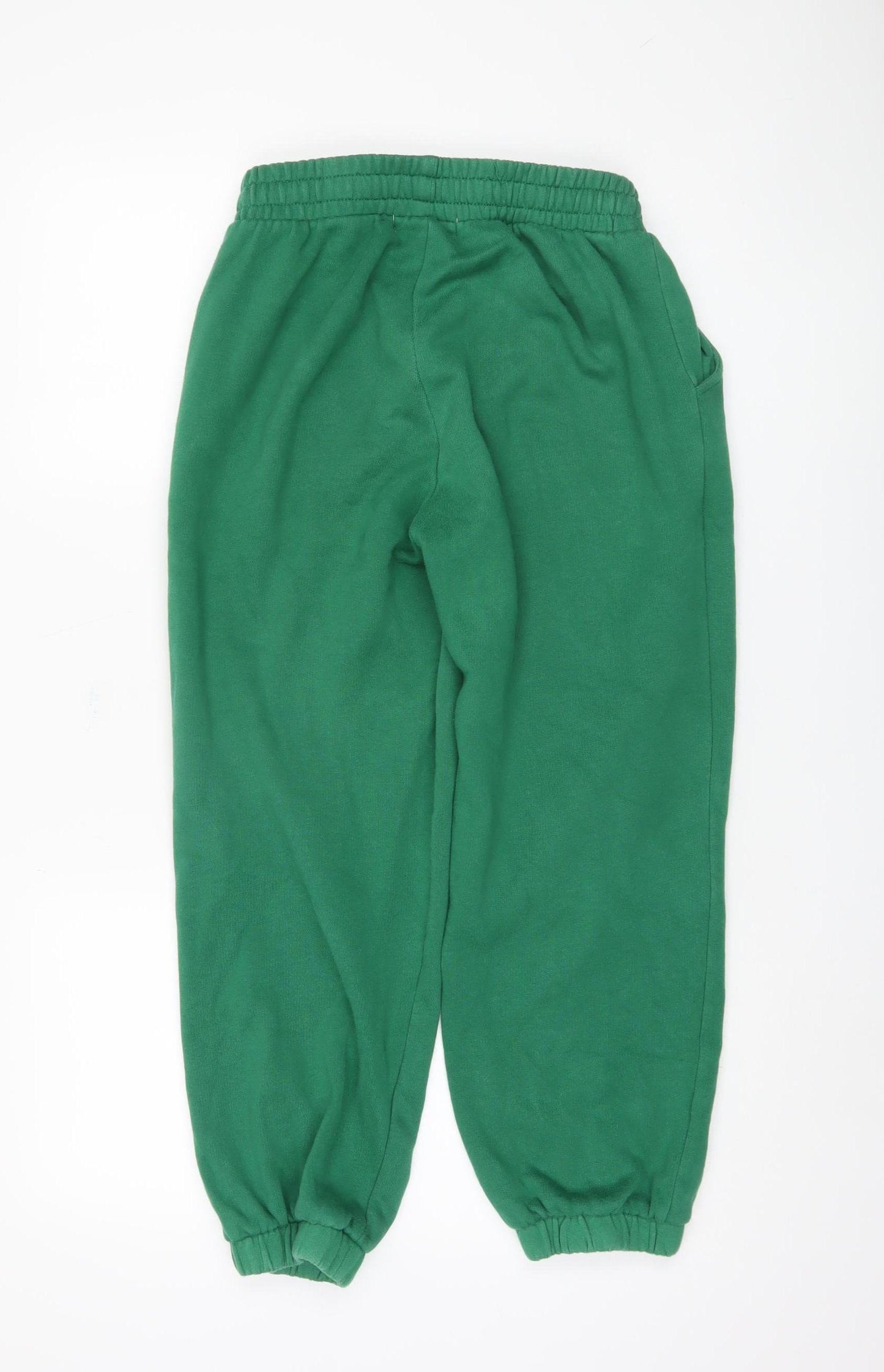 Pull&Bear Women's Green Jogger Trousers - 2XS