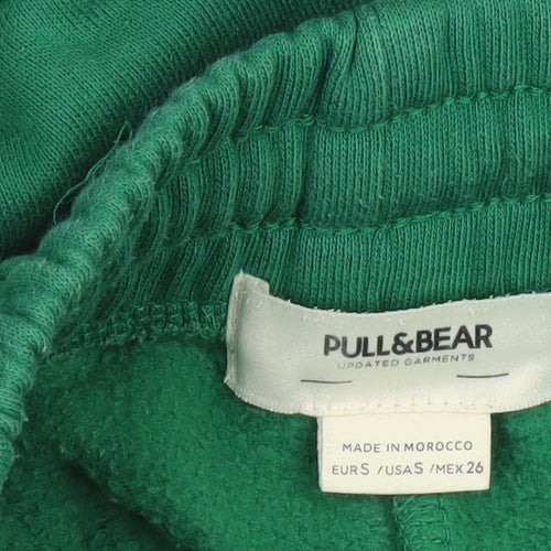 Pull&Bear Women's Green Jogger Trousers - 2XS