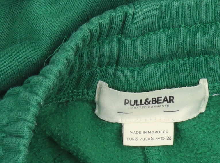 Pull&Bear Women's Green Jogger Trousers - 2XS