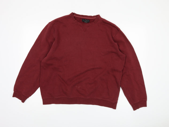 Van Heusen Men's Red Pullover Sweatshirt Medium