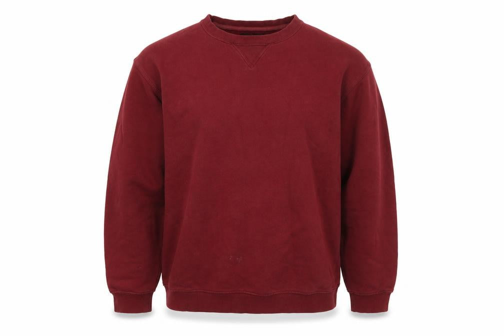 Front view of Van Heusen Men's Red Pullover Sweatshirt Medium