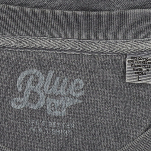 Blue 84 Men's Grey Pullover Sweatshirt L