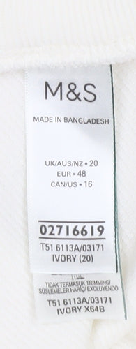 Marks and Spencer Ivory Women's Jogger Trousers