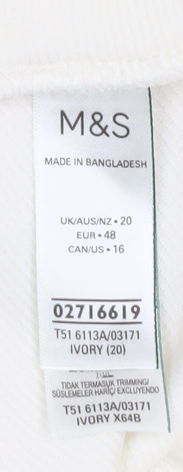 Marks and Spencer Ivory Women's Jogger Trousers