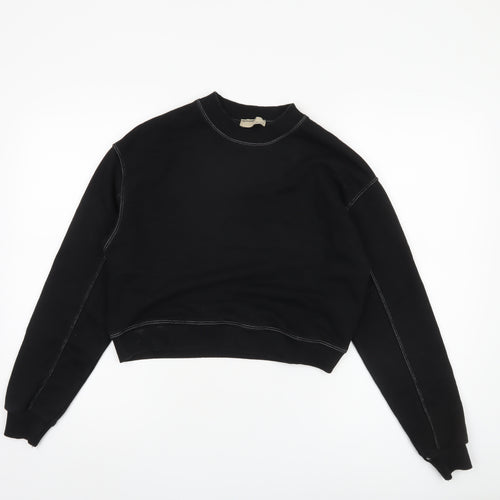 Pull & Bear Women's Black S Sweatshirt Pullover Jersey