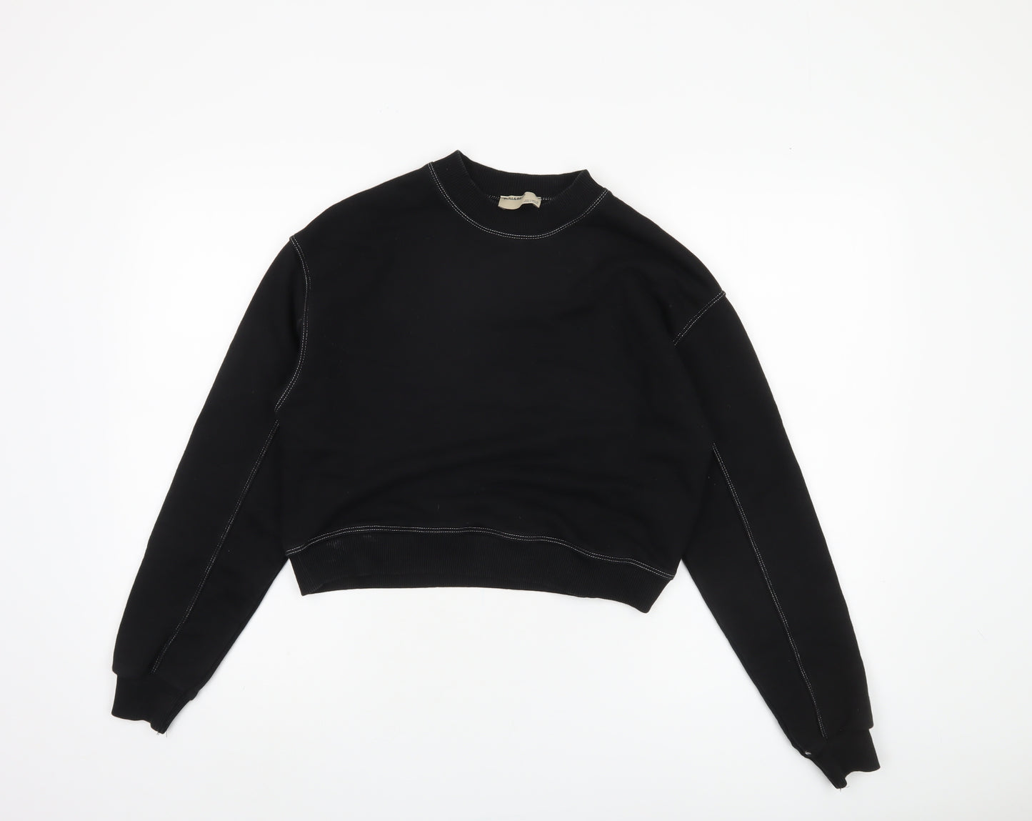 Pull & Bear Women's Black S Sweatshirt Pullover Jersey