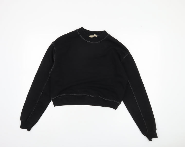 Pull & Bear Women's Black S Sweatshirt Pullover Jersey