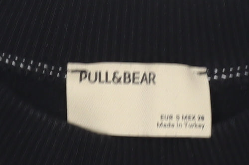 Pull & Bear Women's Black S Sweatshirt Pullover Jersey