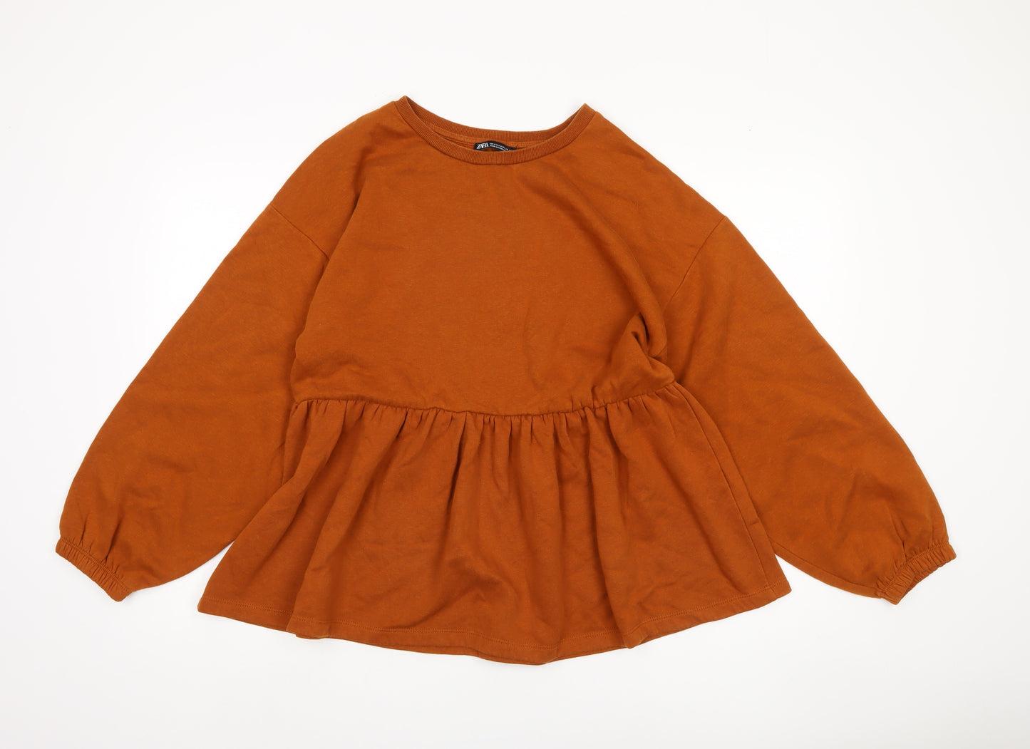 Zara Women's Brown Pullover Sweatshirt M Casual