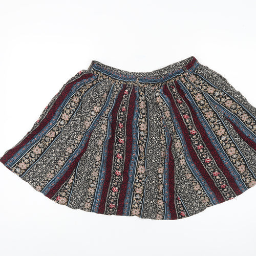 New Look Women's Multicoloured A-Line Floral Skirt Size 10