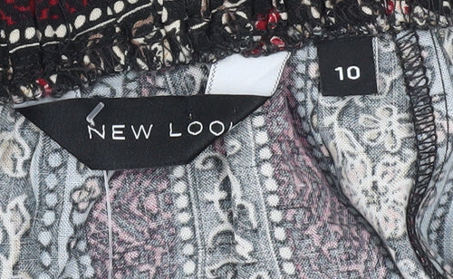 New Look Women's Multicoloured A-Line Floral Skirt Size 10