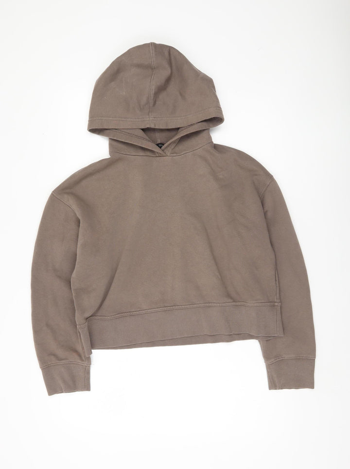 Zara Women's Brown Pullover Hoodie Size 12