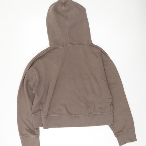 Zara Women's Brown Pullover Hoodie Size 12