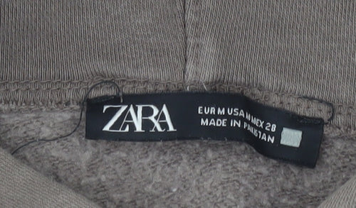 Zara Women's Brown Pullover Hoodie Size 12