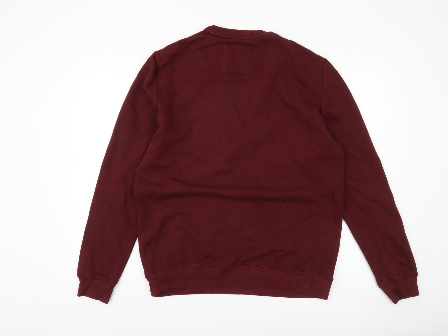 Pull & Bear Men's Red Pullover Sweatshirt M