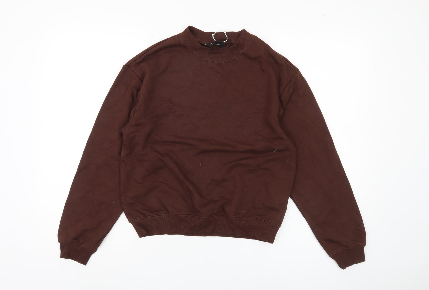 Monki Women's Brown Pullover Sweatshirt 2XS