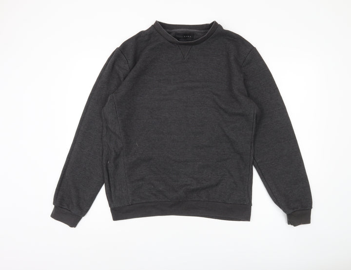 ZARA Men's Grey 2XL Pullover Sweatshirt