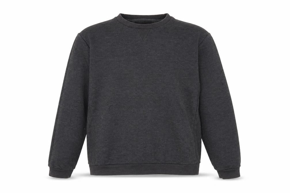 Front view of Zara Men's Grey 2XL Pullover Sweatshirt