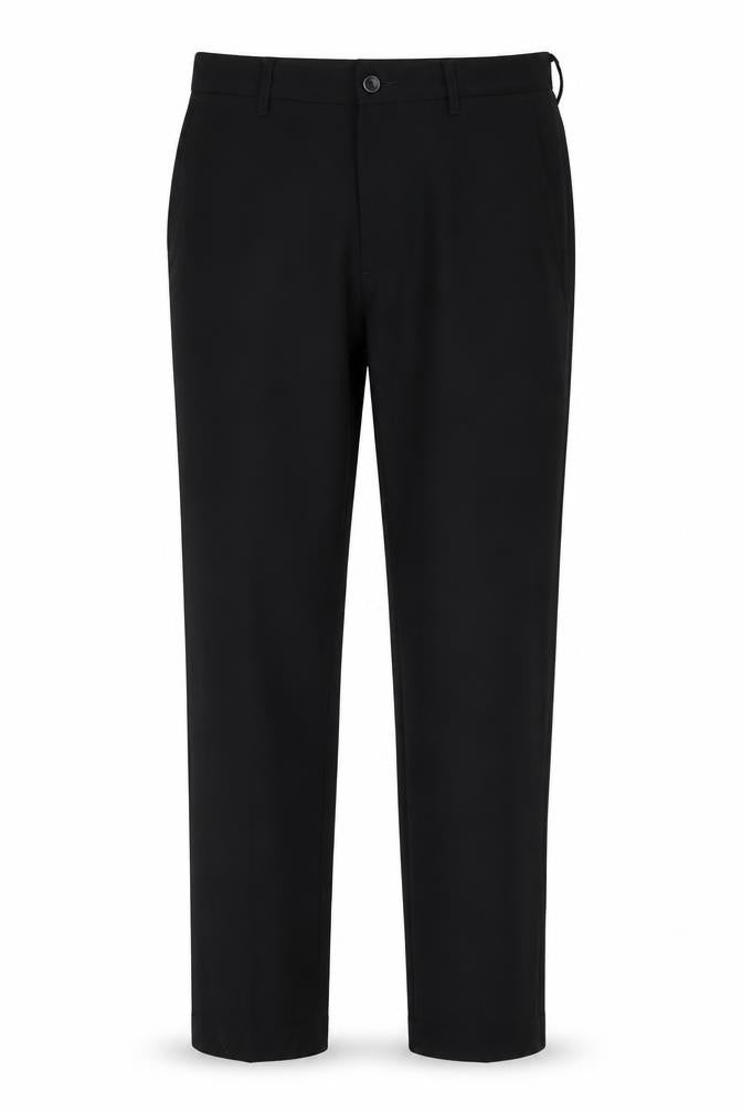 Front view of Marks & Spencer Men's Black Slim Trousers, M